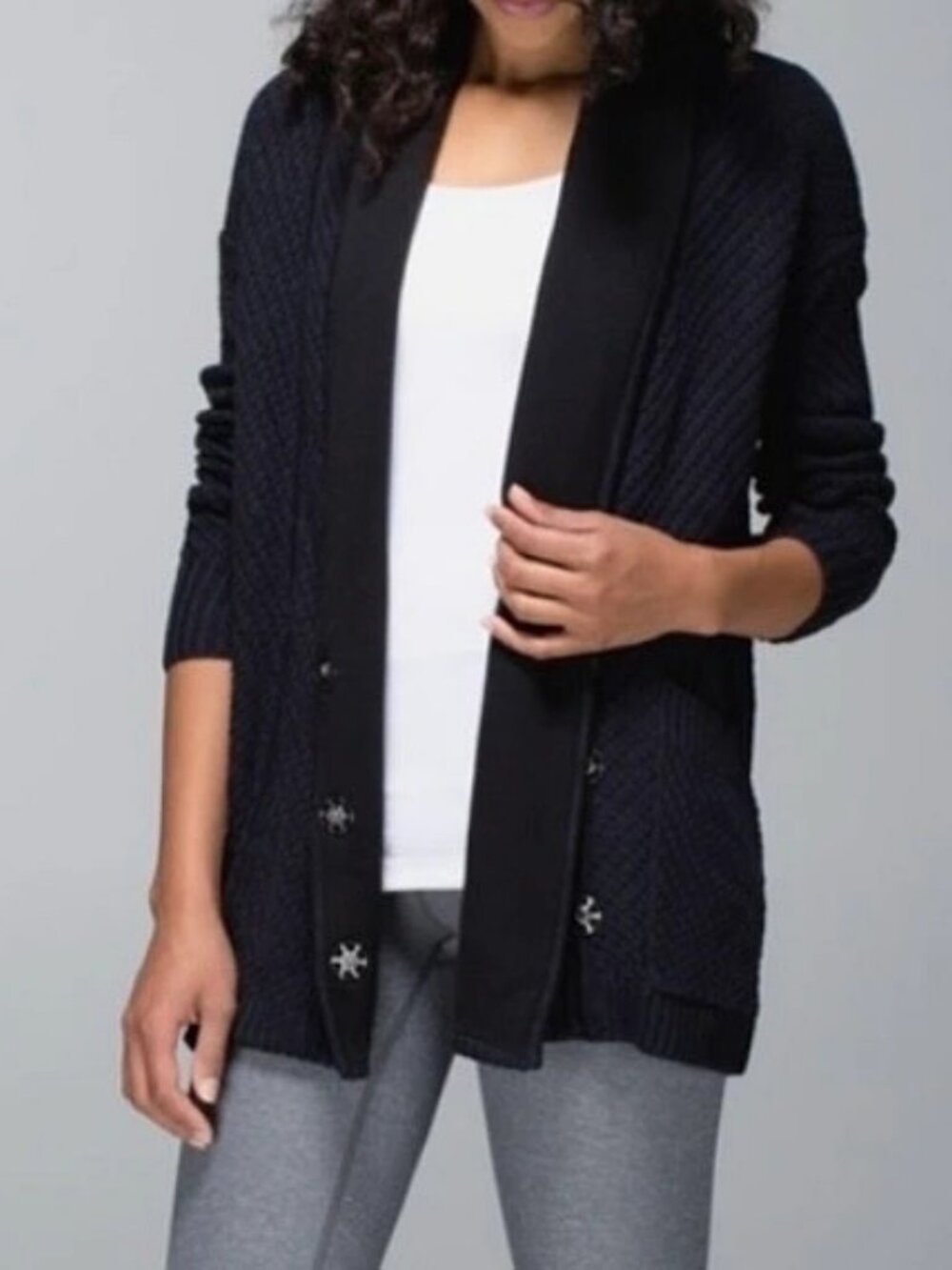 LULULEMON women's post practice cardigan size 2